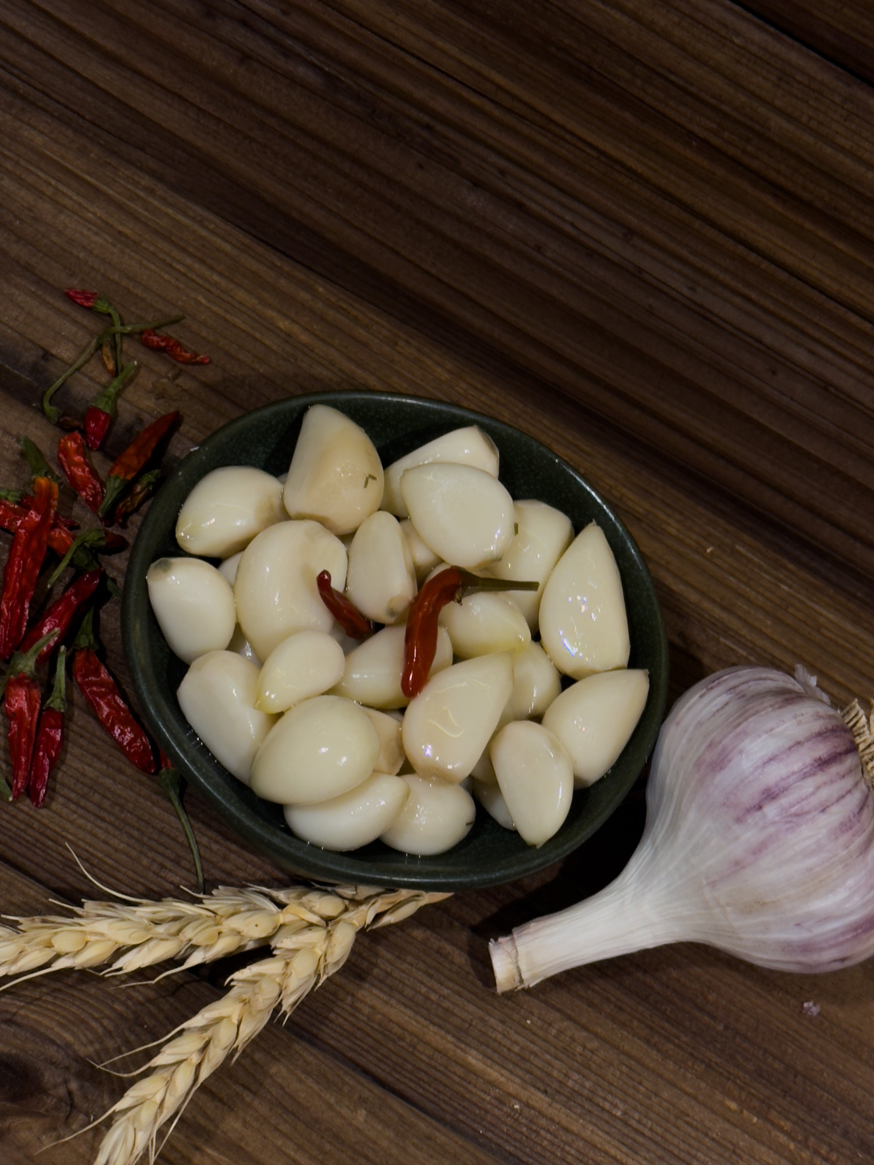 Marinēti ķiploki ar čili 160g